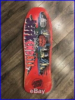Santa Cruz Jeff Kendall End All Pumpkin Skateboard Og Vintage Sc