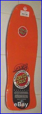 Santa Cruz Jeff Kendall End of World Reissue Skateboard Deck Fluorescent Orange