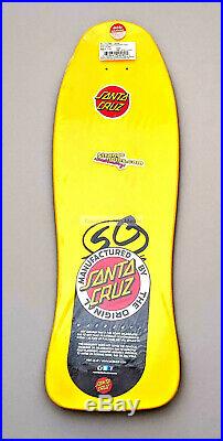 Santa Cruz Jeff Kendall Graffiti Reissue Skateboard Deck in Rare Yellow Colorway
