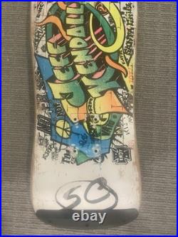 Santa Cruz Jeff Kendall Graffiti Skateboard Deck Original