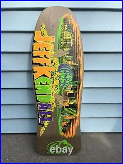 Santa Cruz Jeff Kendall Pumpkin skateboard deck reissue limited neon