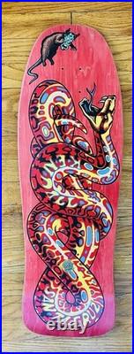 Santa Cruz Jeff Kendall Snake Re-Issue Old School Skateboard Deck Red