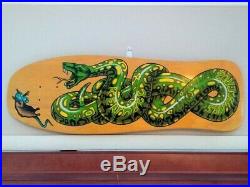 Santa Cruz Jeff Kendall Snake rare colourway on natural 9.975 Skateboard Deck