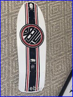 Santa Cruz John Lucero Stripe NOS Vintage Original Skateboard Deck RARE 1989