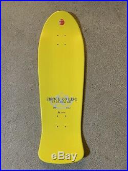 Santa Cruz Keith Meek Slasher 1 Reissue Skateboard Deck Yellow 46/400