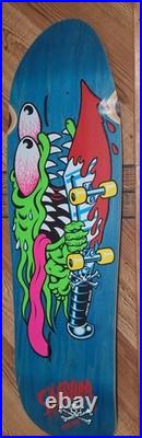 Santa Cruz Keith Meek Slasher Blue Graphic Art Skateboard Deck