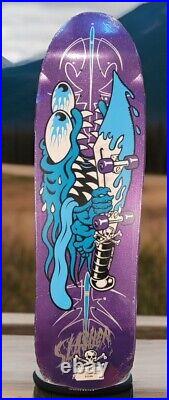 Santa Cruz Keith Meek Slasher Metallic Pin Stripe Reissue 9.23 Skateboard Deck