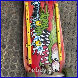 Santa Cruz Keith Meek Slasher Retro Reissue red Skateboard Complete Deck