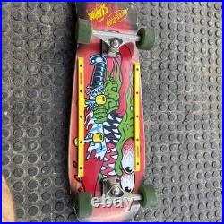 Santa Cruz Keith Meek Slasher Retro Reissue red Skateboard Complete Deck