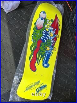 Santa Cruz Keith Meek Slasher Yellow Deck Skateboard