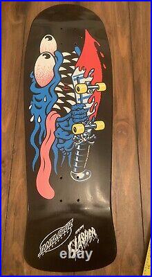 Santa Cruz Keith Meeks Slasher Black And Blue Skateboard Reissue Older Release