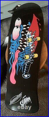 Santa Cruz Keith Meeks Slasher Black And Blue Skateboard Reissue Older Release