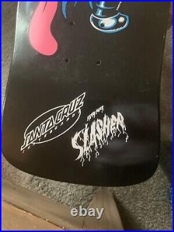 Santa Cruz Keith Meeks Slasher Black And Blue Skateboard Reissue Older Release