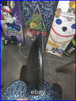 Santa Cruz Keith Meeks Slasher Black And Blue Skateboard Reissue Older Release