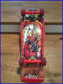 Santa Cruz Klaus Grabke Melting Clocks Skateboard vintage original