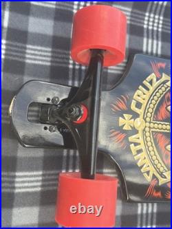 Santa Cruz Lion God Rasta Drop Thru Cruzer 40 Longboard Skateboard used A Few X