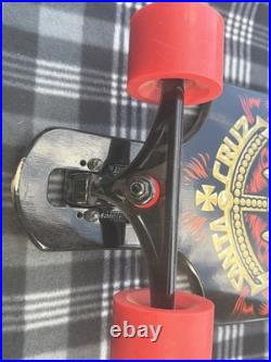 Santa Cruz Lion God Rasta Drop Thru Cruzer 40 Longboard Skateboard used A Few X