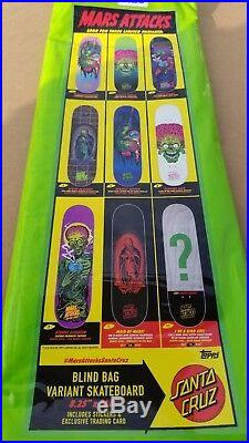 Santa Cruz Mars Attacks Mystery Bag 8.25 x 31.8 Skateboard Deck SEALED NEW