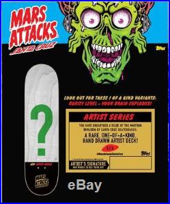 Santa Cruz Mars Attacks Mystery Blind Bag 8.25 x 31.8 Skateboard Deck UNOPEN