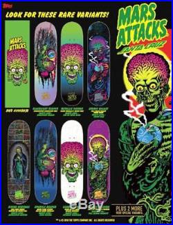 Santa Cruz / Mars Attacks Mystery Blind Bag Skateboard Deck GPK Rare LTD