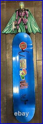 Santa Cruz Mars Attacks! Sparkle Reaper Skateboard with Martian Supreme Commander