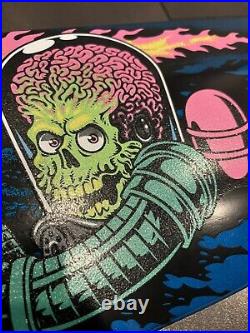 Santa Cruz Mars Attacks! Sparkle Reaper Skateboard with Martian Supreme Commander