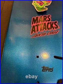 Santa Cruz Mars Attacks! Sparkle Reaper Skateboard with Martian Supreme Commander