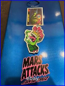 Santa Cruz Mars Attacks! Sparkle Reaper Skateboard with Martian Supreme Commander