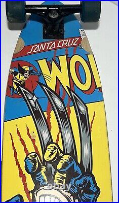 Santa Cruz Marvel Exclusive Cruiser Skateboard Marvel Wolverine Rare