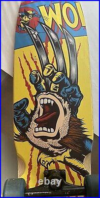 Santa Cruz Marvel Exclusive Cruiser Skateboard Marvel Wolverine Rare