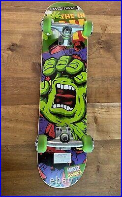 Santa Cruz Marvel Hulk Screaming Hand Skateboard