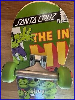 Santa Cruz Marvel Hulk Screaming Hand Skateboard