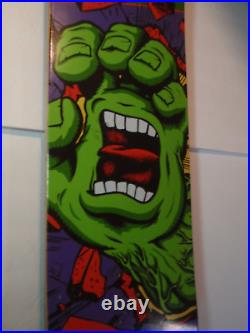 Santa Cruz Marvel Hulk Screaming Hand Skateboard Deck