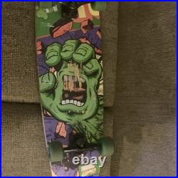 Santa Cruz Marvel Hulk Vintage Complete Skateboard Green Purple Multicolor Wood