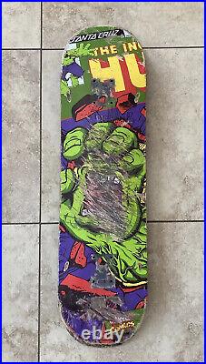 Santa Cruz Marvel Incredible Hulk Screaming Hand Skateboard Deck