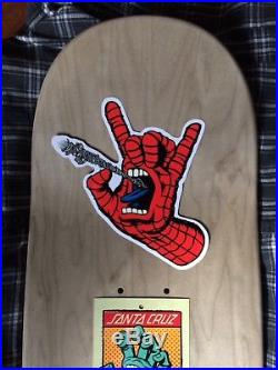 Santa Cruz Marvel Spiderman Hand Skateboard Deck (8 x 31.6)