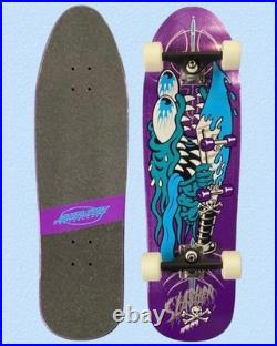 Santa Cruz Meek Pinstripe Slasher Purple 9.23 Cruiser Custom Complete Skateboard