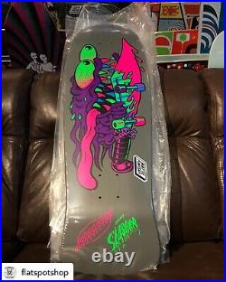 Santa Cruz Meek Slasher Blacklight Reissue Skateboard Deck New