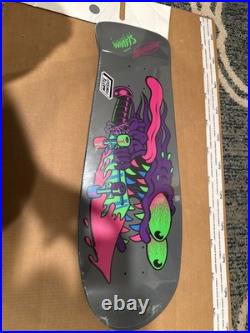 Santa Cruz Meek Slasher blacklight glow Skateboard Deck 10.1x31.13 BRAND NEW
