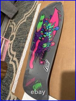 Santa Cruz Meek Slasher blacklight glow Skateboard Deck 10.1x31.13 BRAND NEW