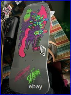 Santa Cruz Meek Slasher blacklight glow Skateboard Deck 10.1x31.13 BRAND NEW