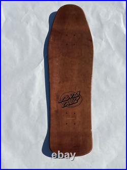 Santa Cruz NHS 1990 Bod Boyle Sick Cat Reissue Brown Stain Skateboard Deck
