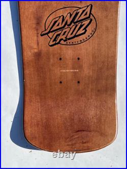 Santa Cruz NHS 1990 Bod Boyle Sick Cat Reissue Brown Stain Skateboard Deck