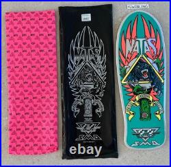 Santa Cruz Natas Kaupas Blind Bag Teal Prismatic Foil Skateboard Deck SMA