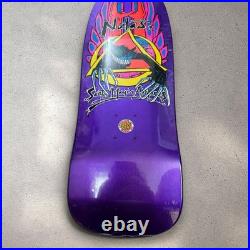 Santa Cruz Natas Kaupas Evil Cat Metallic Purple Reissue Skateboard Deck