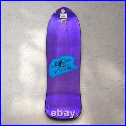 Santa Cruz Natas Kaupas Evil Cat Metallic Purple Reissue Skateboard Deck