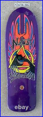 Santa Cruz Natas Kaupas Evil Cat Metallic Purple Reissue Skateboard Deck SMA