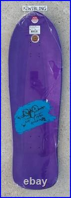 Santa Cruz Natas Kaupas Evil Cat Metallic Purple Reissue Skateboard Deck SMA