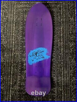 Santa Cruz Natas Kaupas Evil Cat Reissue Skateboard Deck Rare Metallic Purple