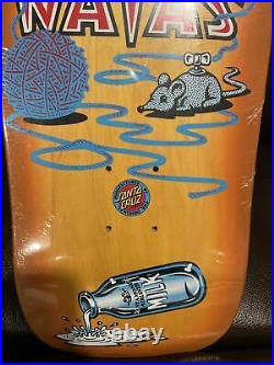 Santa Cruz Natas Kaupas Kitten Skateboard Deck Mint In Shrink Orange SMA Reissue